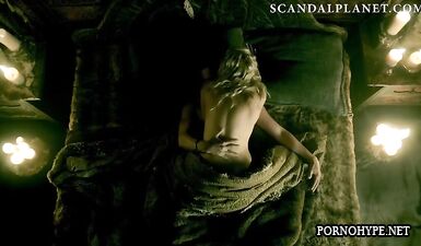 Жесткий трах сына Рагнара и блондинки в сериале «Викинги»